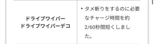 【謎】「ドライブワイパー強化」とかいうスシ強化の次に意味が分からない調整のサムネイル画像