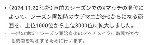 【速報】義務バンカラ免除！？シーズン切り替わりでウデマエが落ちる仕様に変更のサムネイル画像